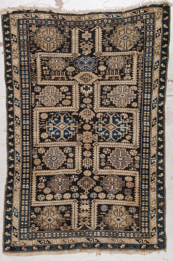 Antique Kuba Rug : 3'6'' x 5'3'' (107 x 160 cm) (1 of 6)