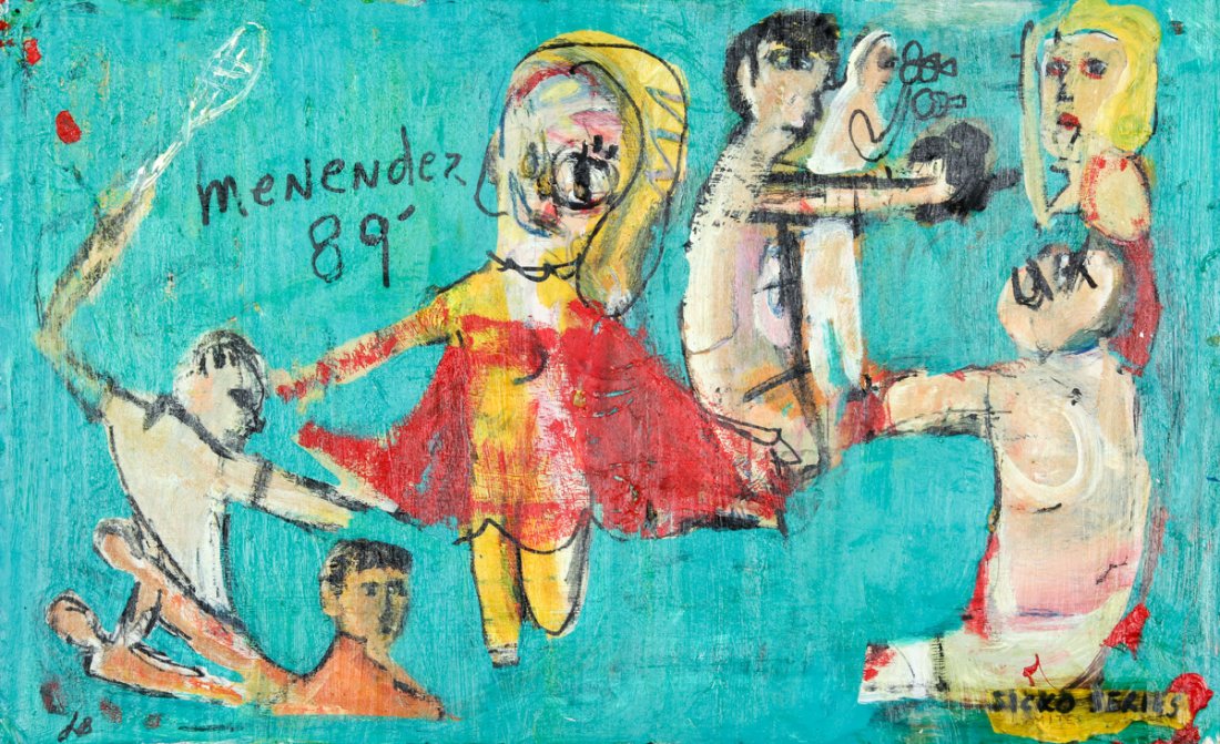 Jim Bloom (American, b. 1968), "Menendez 89", Mixed Med (1 of 1)