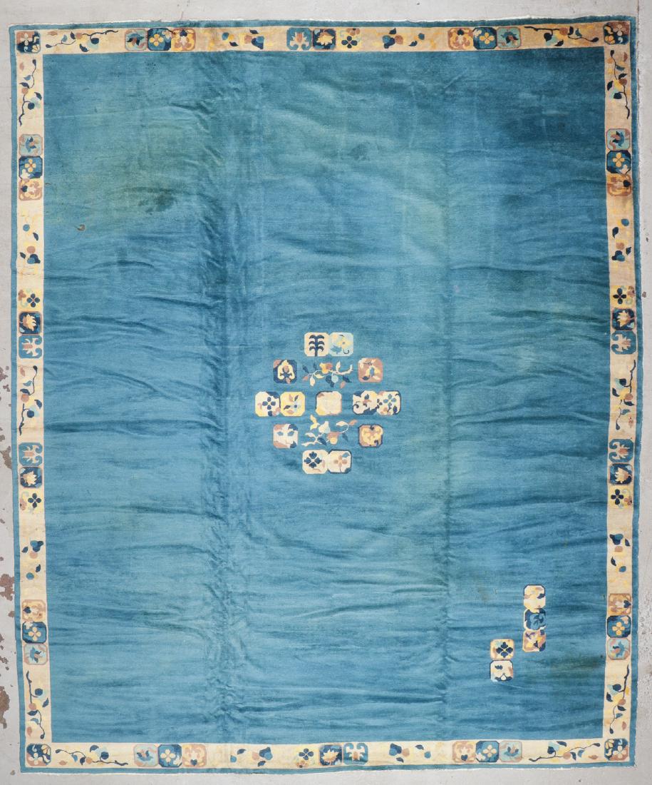 Antique Chinese Peking Rug: 11'5'' x 13'7'' (348 x 414 (1 of 7)