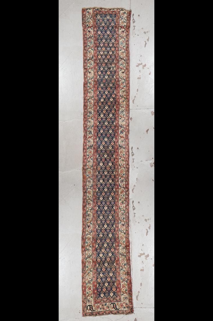 Antique West Persian Kurd Rug: 3' x 19'5'' (91 x 592 (1 of 5)