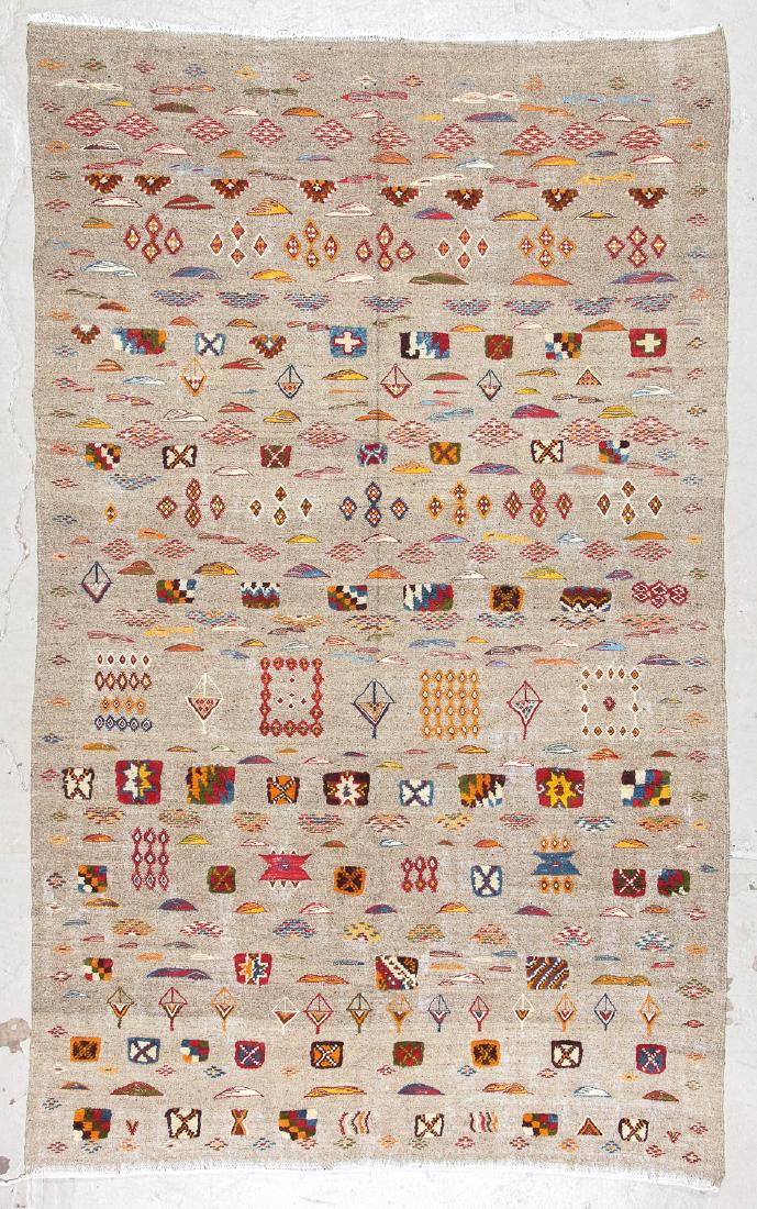 Moroccan Mixed Weave Rug: 5'3'' x 8'5'' (160 x 257 cm) (1 of 5)
