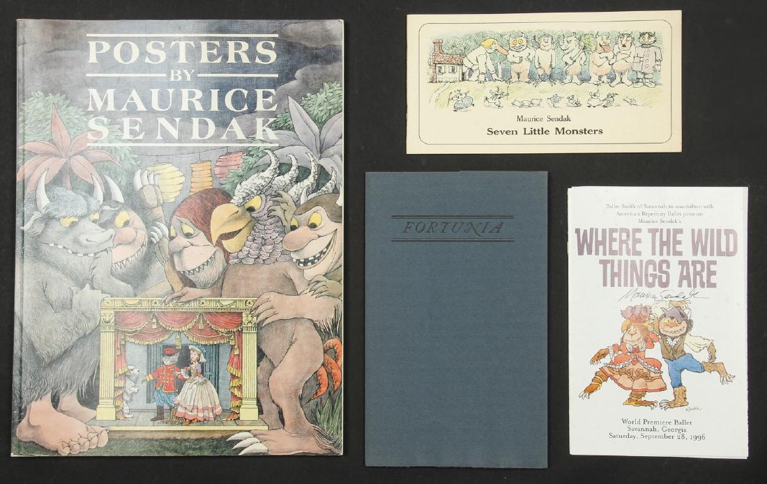 Maurice Sendak (1928-2012) 4 Signed Books: Maurice Sendak (1928-2012) 4 Signed Books (including 3 paperback First editions): 1) Where the Wild Things Are: World Premiere Ballet, Savannah, Georgia. Saturday, September 28, 1996; 2) Seven Little 