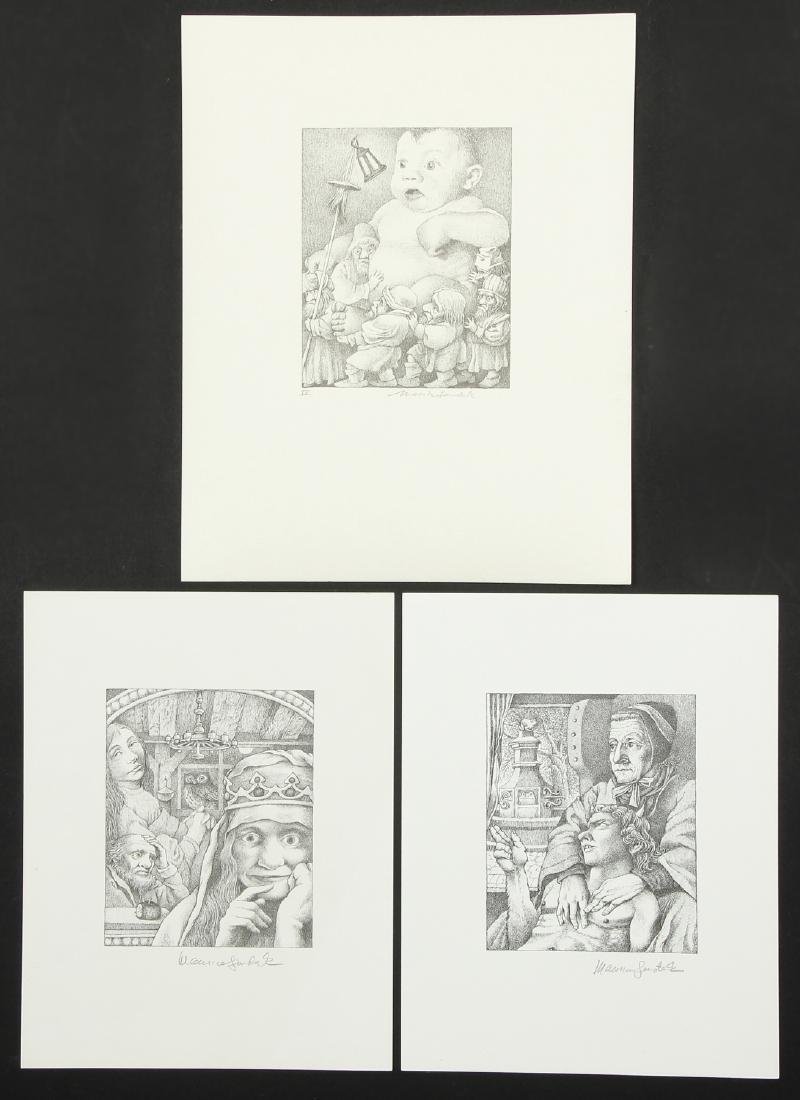 Maurice Sendak (1928-2012) 3 Lim. Ed Signed Prints from: Maurice Sendak (American, 1928-2012) 3 Limited Edition Signed Prints from Grimm's Fairy Tales. Largest Size: 9.75'' x 7.75'', 25 x 20 cm (sheet).