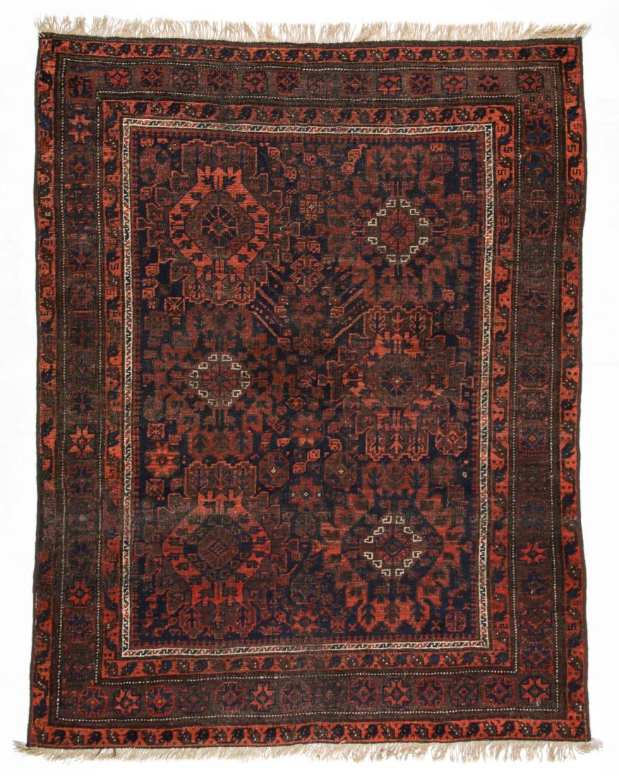 Antique Beluch Rug: 4'2'' x 6'4'' (127 x 193 cm): Antique Beluch Rug, Afghanistan: 4'2'' x 6'4'' (127 x 193 cm).
