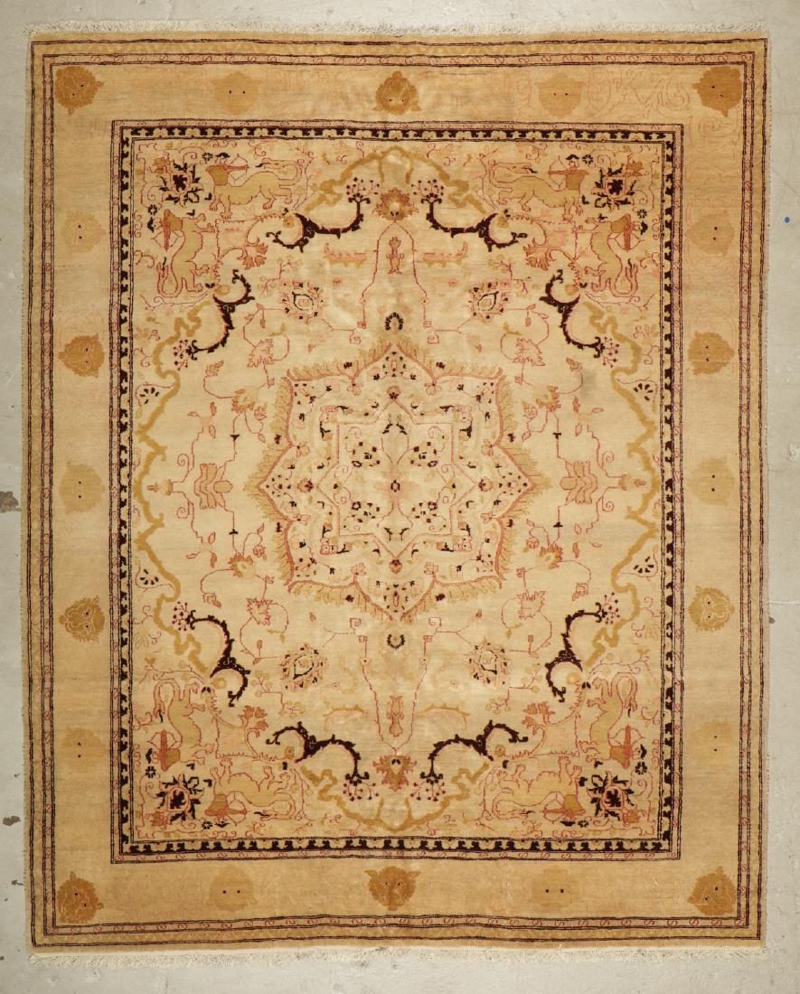 Vintage Agra Rug: 8' x 9'11'': Vintage Agra Rug: 8' x 9'11'' (244 x 302 cm), India, late 20th c.