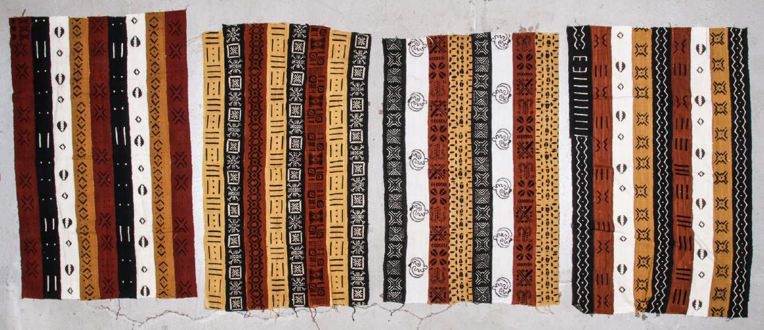 4 Vintage West African Mud Cloths (1 of 4)