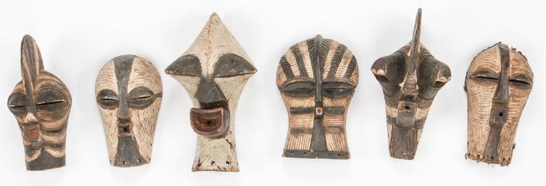 6 Songye Masks (1 of 2)