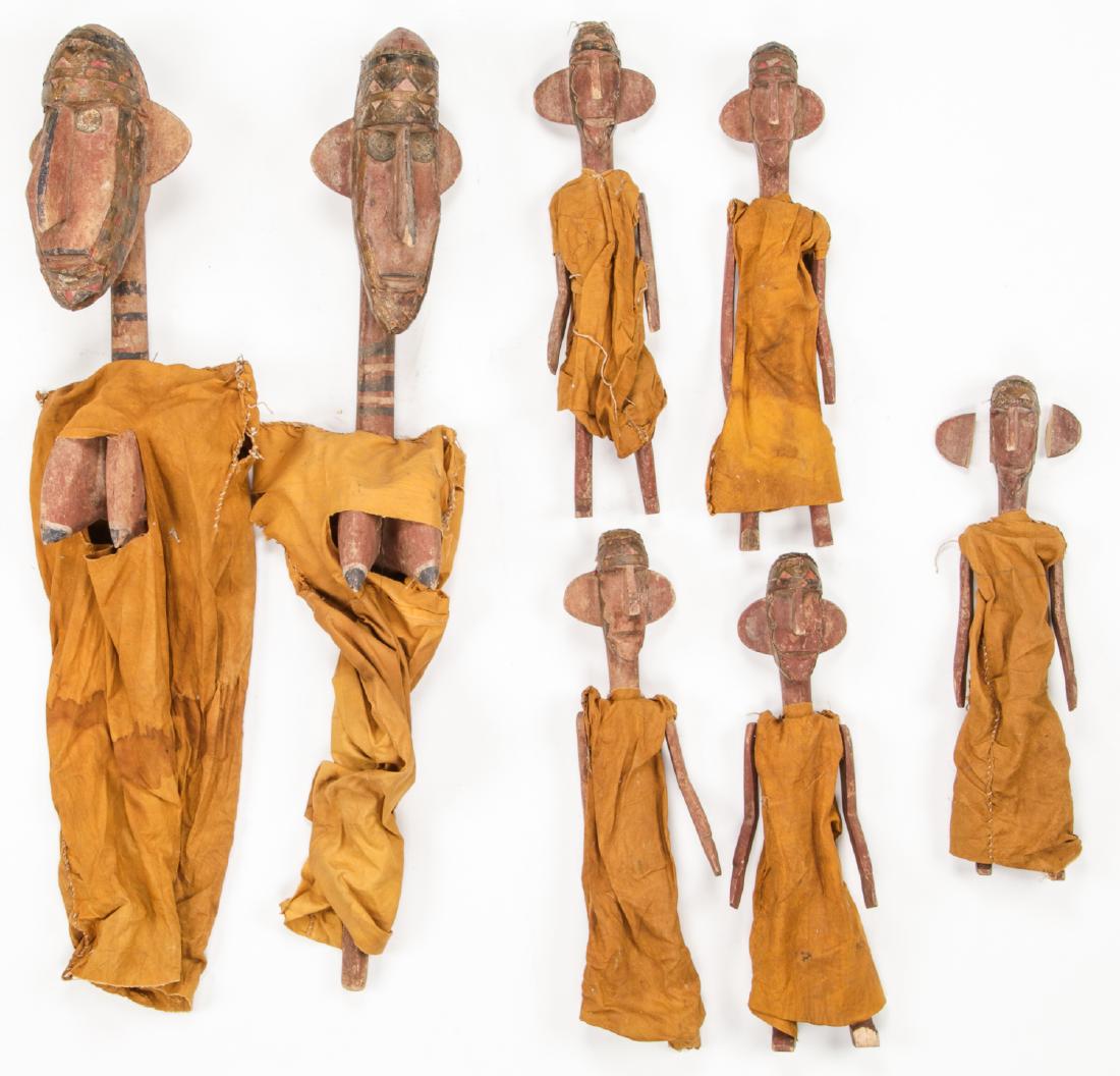 7 Vintage Bozo/Bamanan Marionettes, Mali (1 of 4)