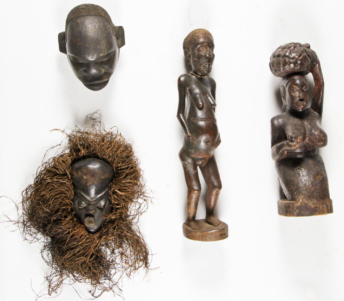 4 African Makonde Artifacts (1 of 4)