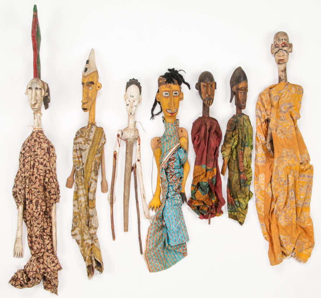 7 Vintage Bozo/Bamanan Marionettes, Mali (1 of 4)