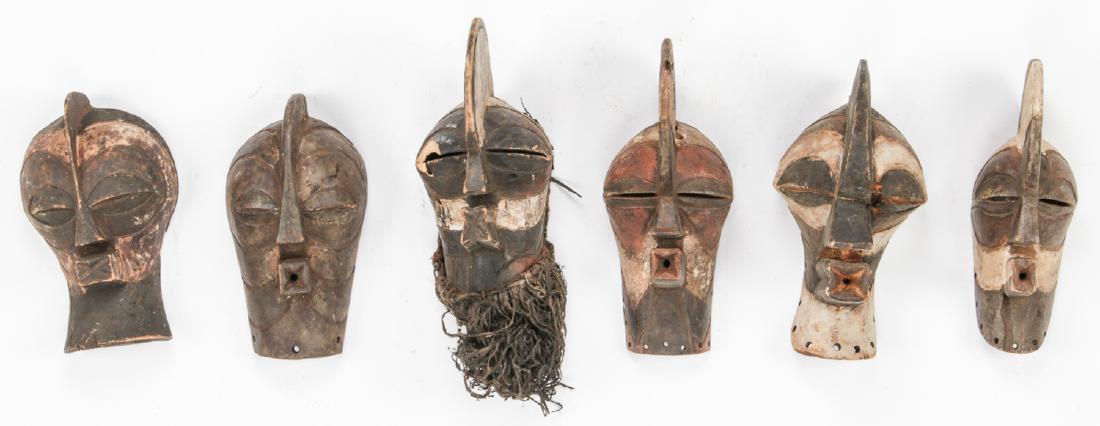 6 Songye Masks (1 of 2)