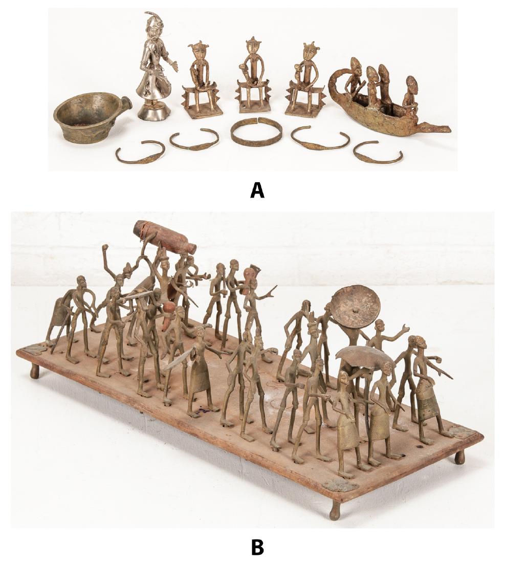 12 Tribal Bronze and Metal Artifacts (1 of 10)