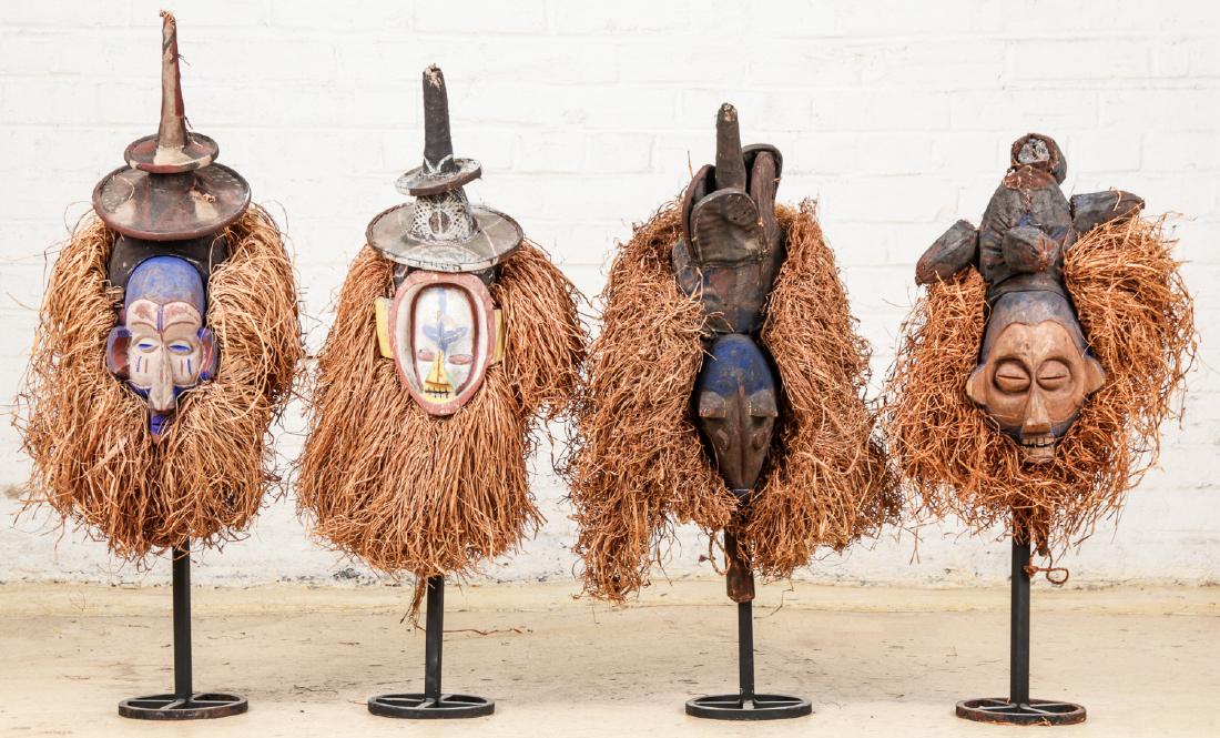 4 Yaka Suku Masks (1 of 9)
