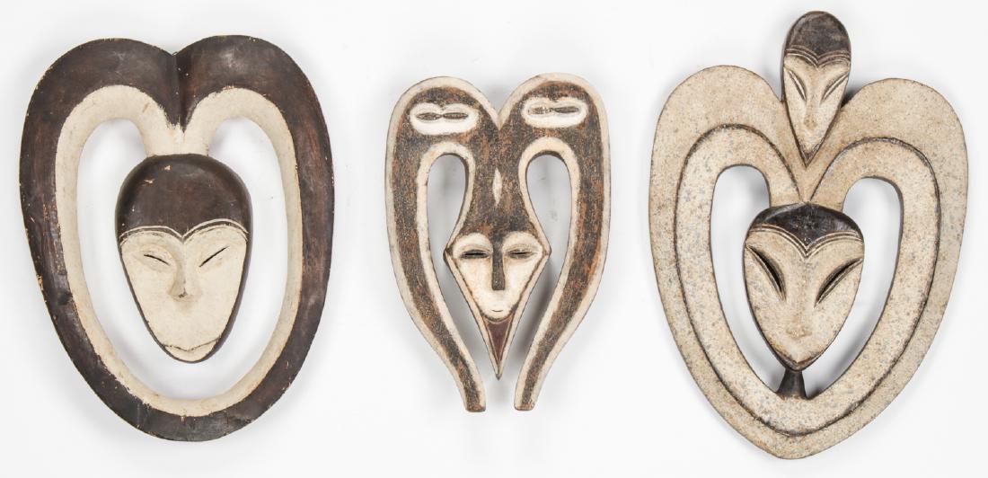 3 Kwele Masks (1 of 2)