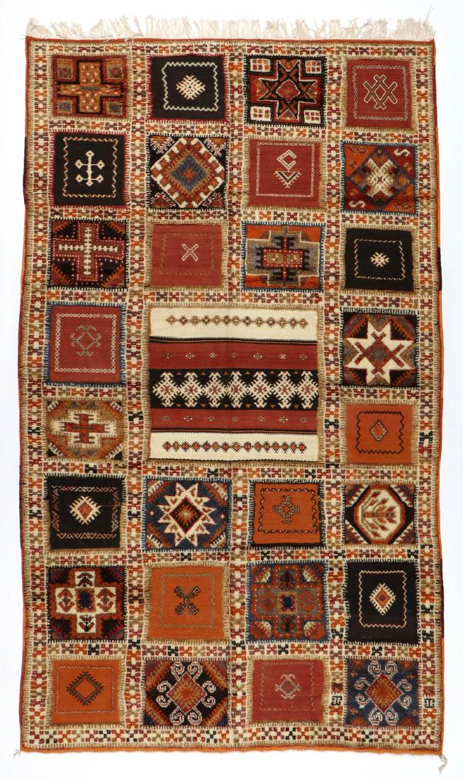 Vintage Moroccan Mixed Weave Rug: 5'2'' x 9' (157 x 274 (1 of 6)