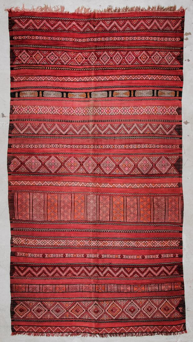 Vintage Moroccan Mixed Weave Rug: 6'2'' x 11'2'' (188 x: Vintage Moroccan Mixed Weave Rug, Morocco: 6'2'' x 11'2'' (188 x 340 cm). Please Take Note: THIS IS A NO HIDDEN RESERVE AUCTION. We are accepting bids commencing at the START PRICE posted online.