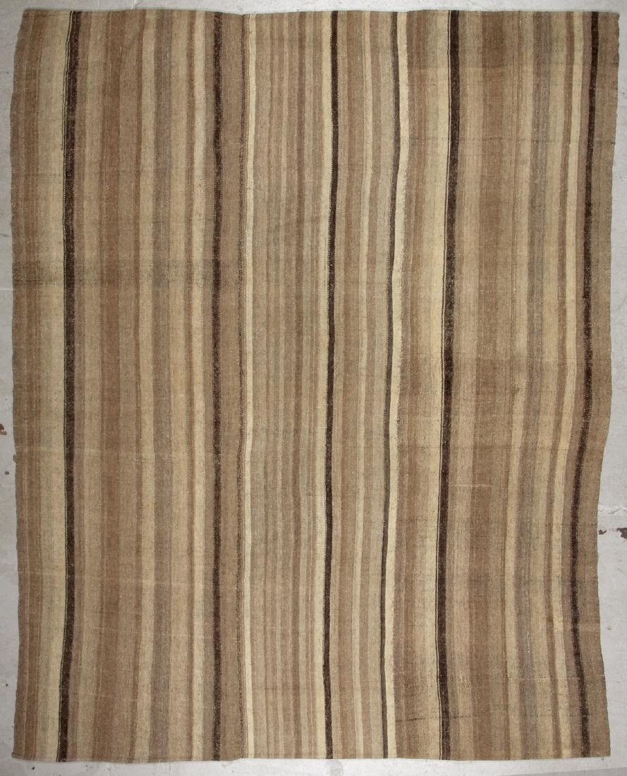 Vintage Kurdish Flatwoven Rug, Turkey: 7'3'' x 9'4'' (1 of 6)