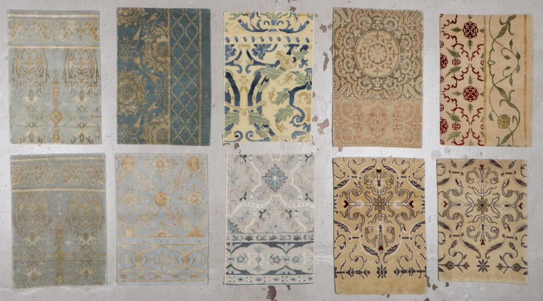 10 Modern Wool/Silk Tibetan Small Rugs: Largest: 2' x (1 of 7)