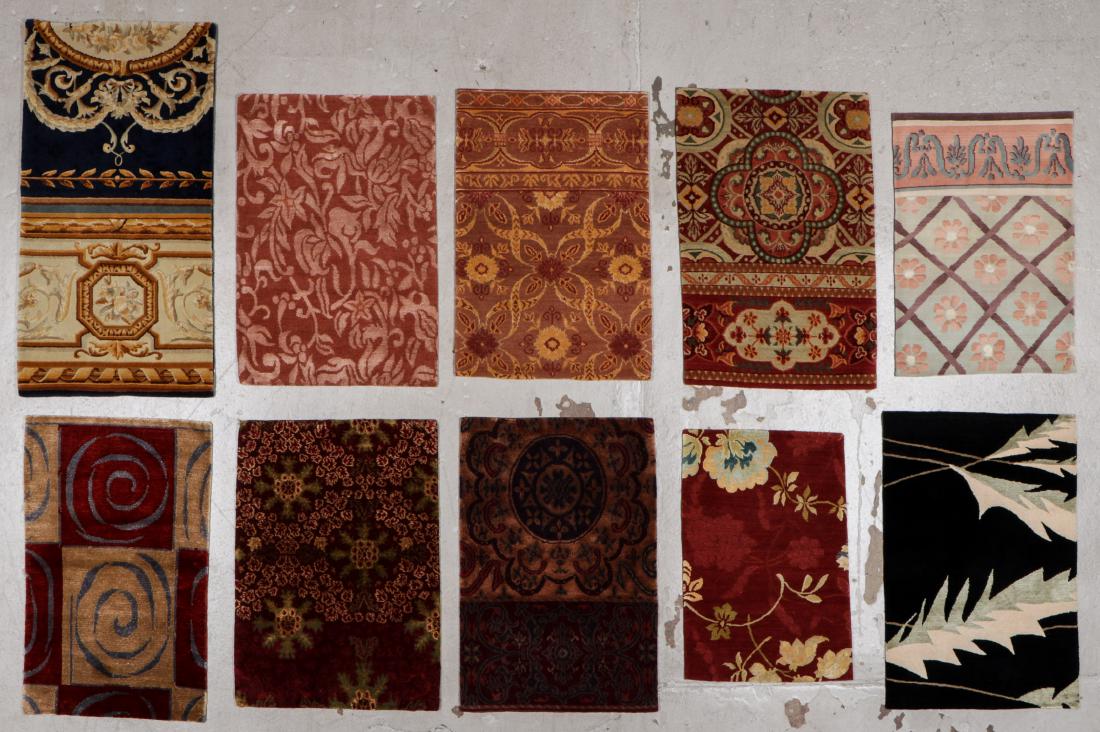 10 Modern Wool/Silk Tibetan Small Rugs: Ranging in size (1 of 7)