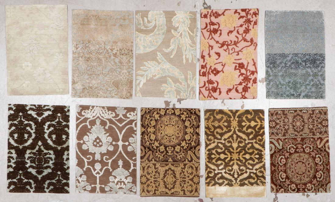 10 Modern Wool/Silk Tibetan Small Rugs: Largest: 2' x (1 of 7)