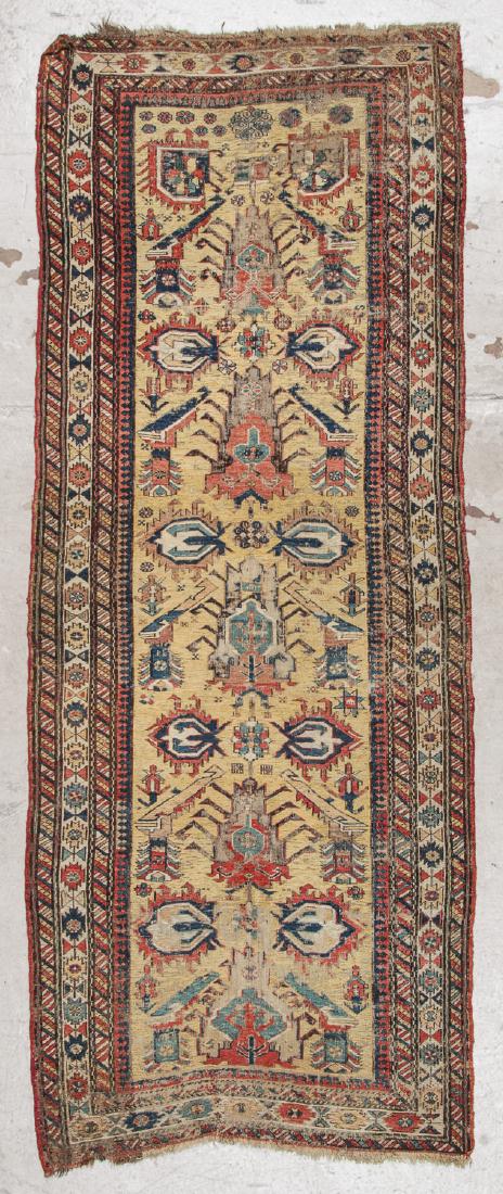 Antique Sumak Dragon Rug: 3'4'' x 8'5'' (102 x 257 cm) (1 of 7)