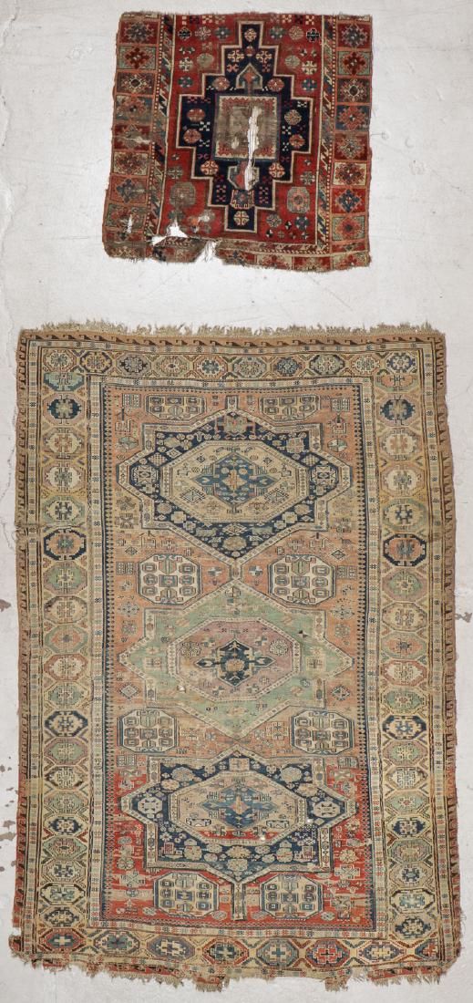 Antique Caucasian Sumak Rug and Turkish Fragment (1 of 9)