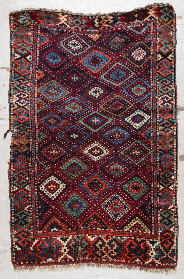 Antique Kurd Yuruk Rug: 3'9'' x 6' (114 x 183 cm) (1 of 7)