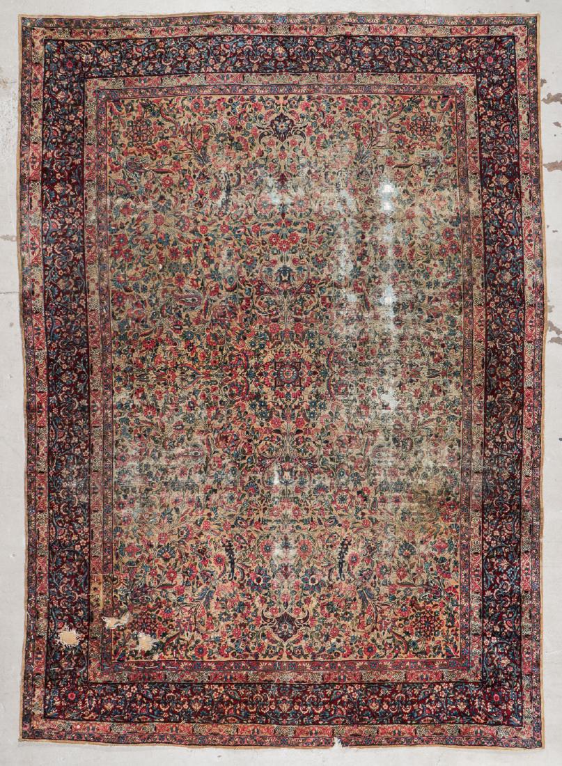 Antique Kerman Rug: 9'9'' x 13'5'' (297 x 409 cm) (1 of 8)