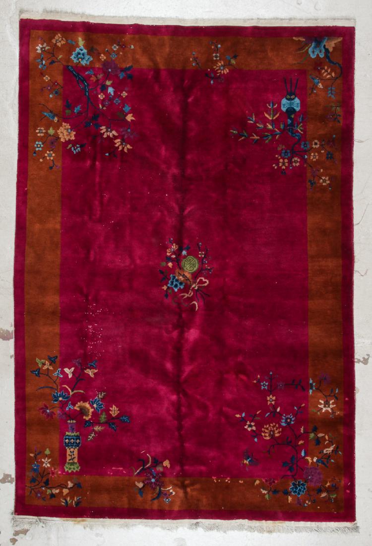 Chinese Art Deco Rug: 5'10'' x 8'10'' (178 x 269 cm) (1 of 5)