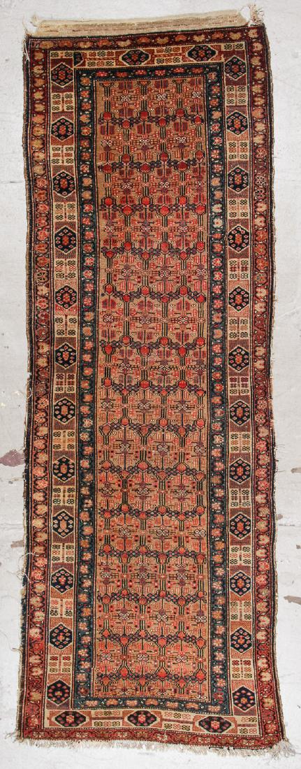 Antique Sarab Rug: 3'4'' x 9'7'' (102 x 292 cm): Antique Sarab Rug, Persia: 3'4'' x 9'7'' (102 x 292 cm).