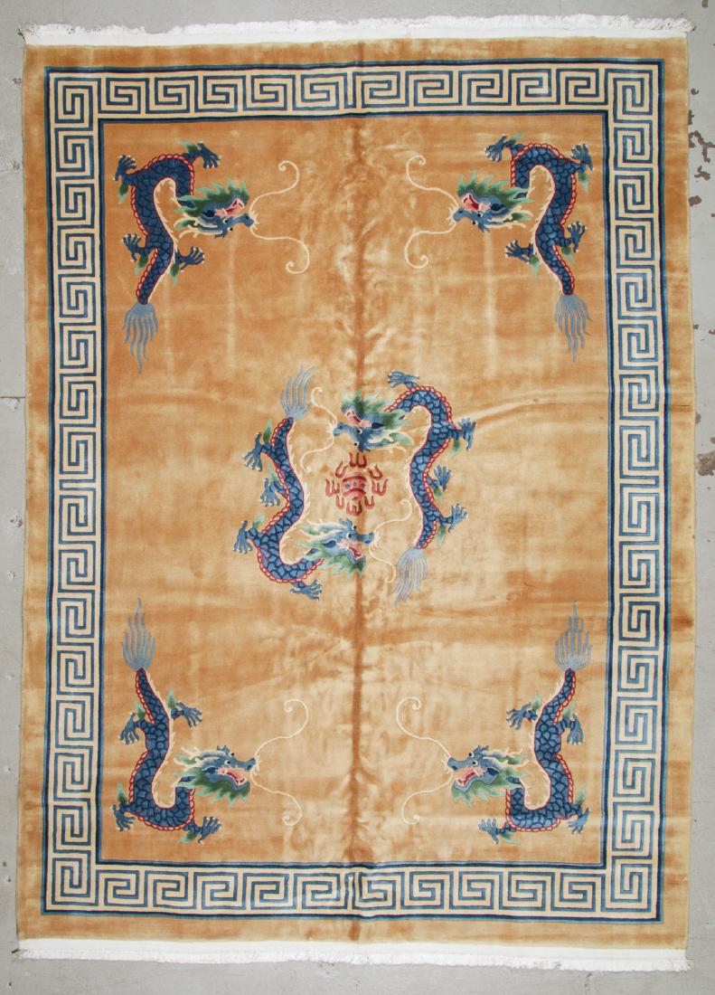Chinese Art Deco Style Dragon Rug: 8'11'' x 12'3'' (272 (1 of 5)