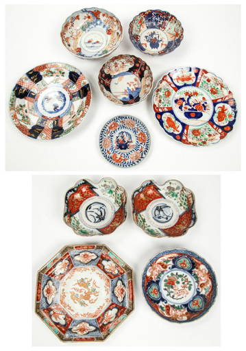 10 Pc Collection Of Imari Porcelain