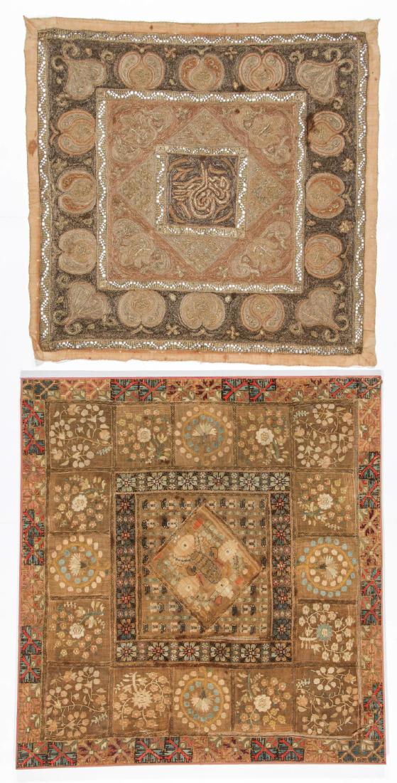 Antique Ottoman and Greek Island Textiles (2): Antique Ottoman and Greek Island Textiles (2), 19th C. Largest size: 38'' x 36'', 97 x 91 cm (stretcher).