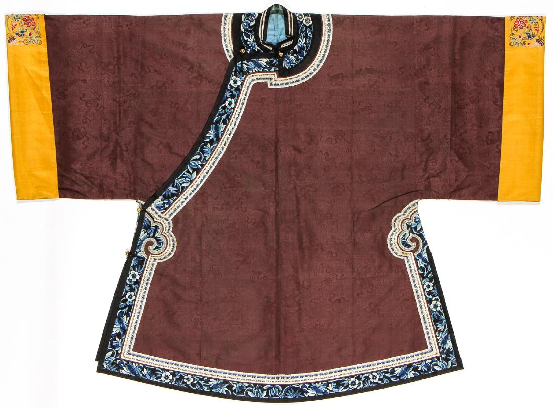 Antique Chinese Silk Embroidered Robe (1 of 8)