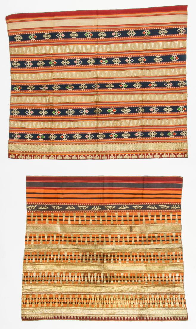 2 Woman's Ceremonial Sarong/Tapis Textiles, Sumatra (1 of 8)