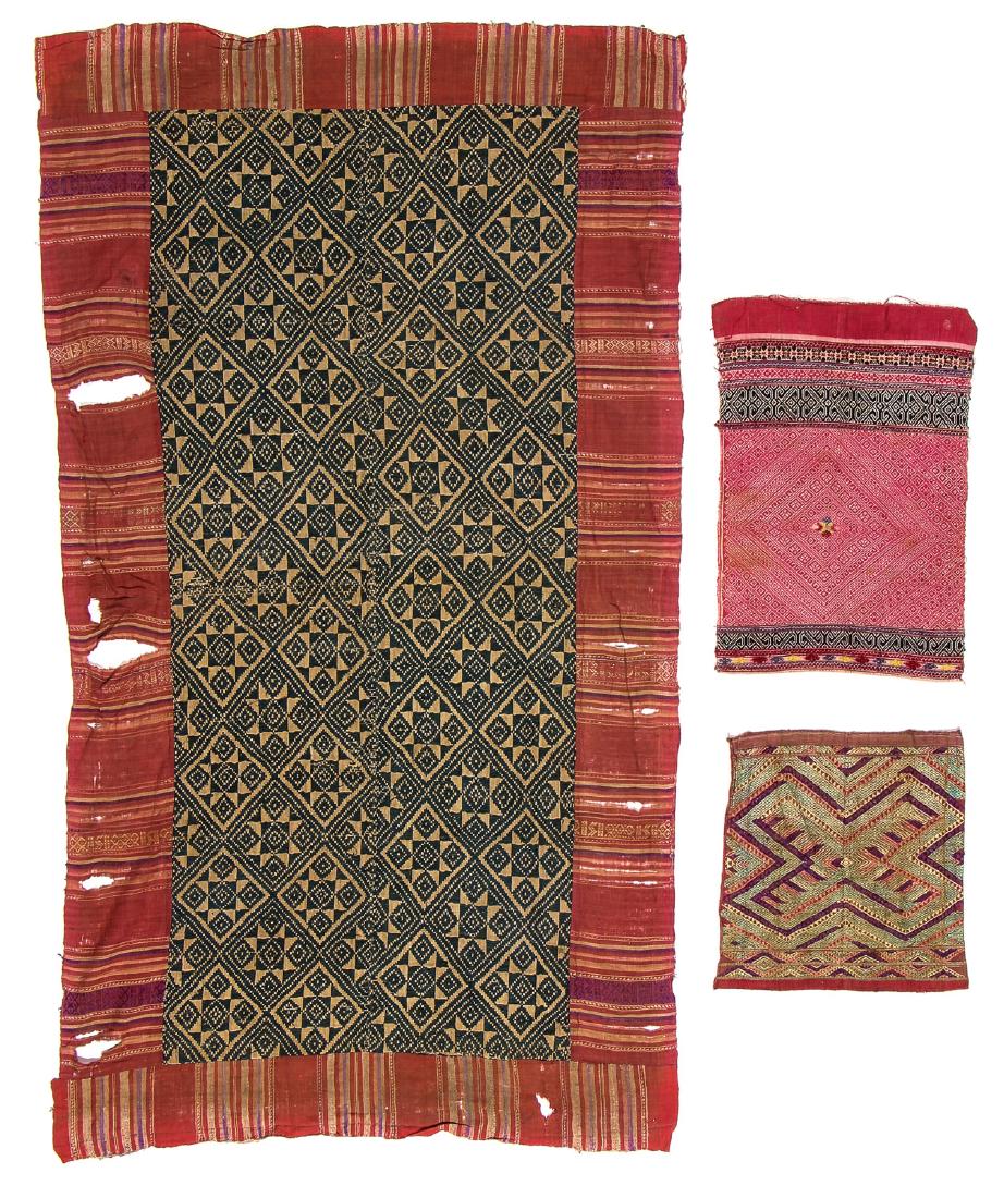 Lot of 3 Antique Lao Textiles (1 of 3)