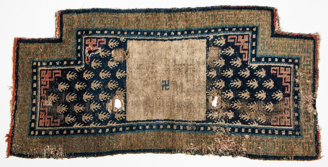 Tibetan 'Frog Foot' Saddle Rug, Tibet, Mid/Late 19th C. (1 of 9)