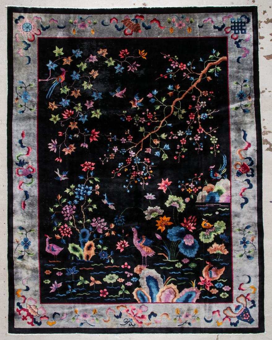 Chinese Art Deco Rug: 8'11'' x 11'8'' (272 x 356 cm) (1 of 5)