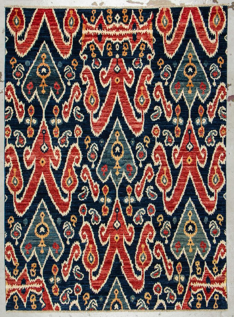 Ikat Design Afghan Rug: 6'2'' x 8'5'' (188 x 257 cm) (1 of 4)
