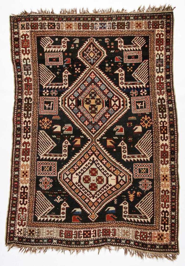 Antique Kuba Rug: 3'9'' x 5'4'' (1 of 6)
