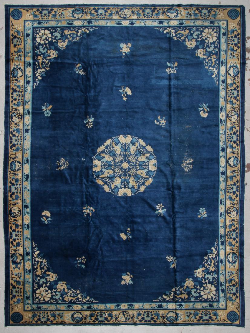 Antique Chinese Peking Rug: 10' x 13'5'' (1 of 5)