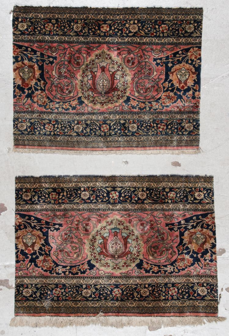 2 Mohtashem Kashan Rug Fragments (1 of 8)
