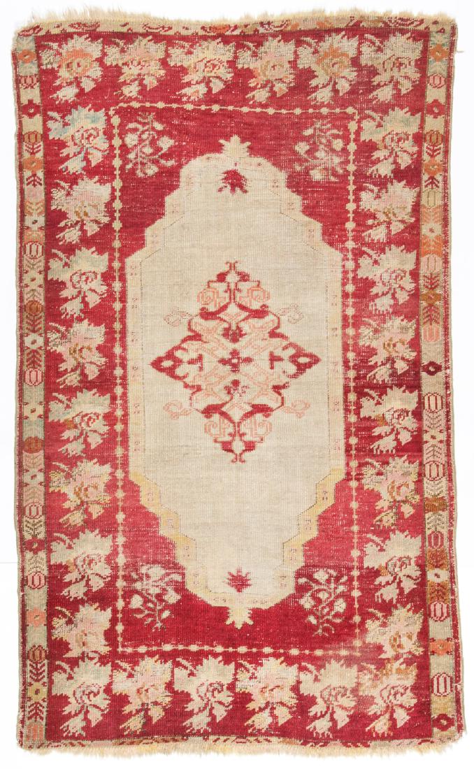 Antique Kirshehir Rug: 3'11'' x 6'4'': Antique Kirshehir Rug, Turkey: 3'11'' x 6'4'' (119 x 193 cm).
