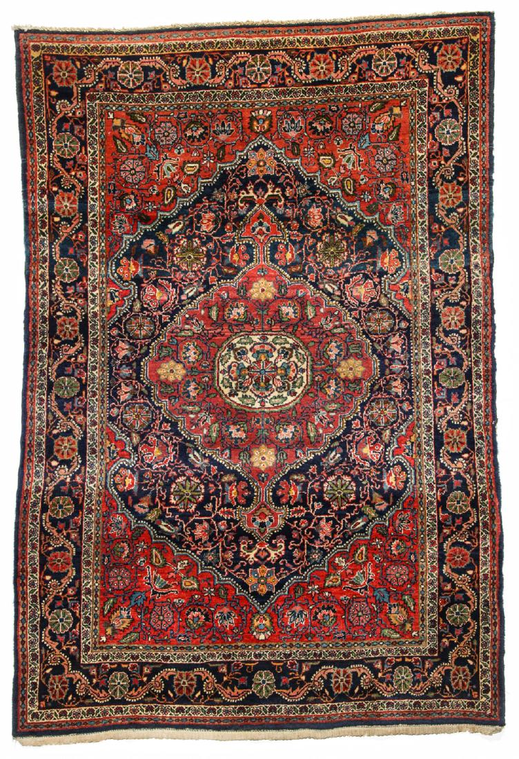 Semi-Antique Sarouk Rug: 3'5'' x 4'11'' (1 of 6)