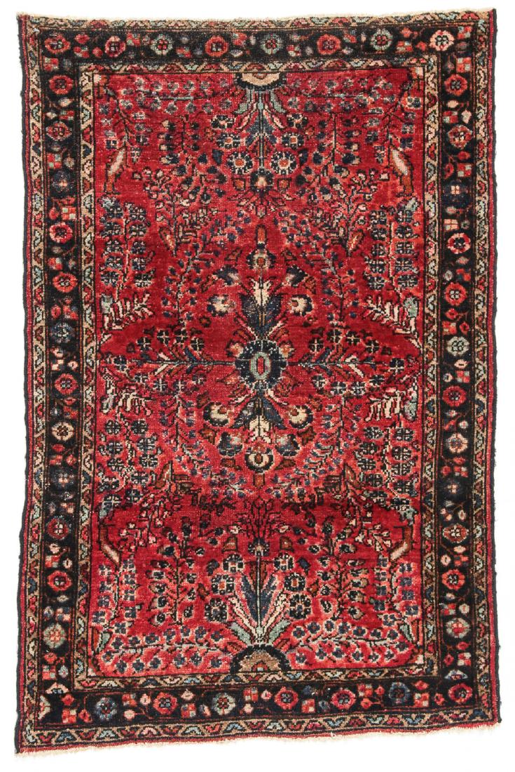 Antique Sarouk Rug: 2'8'' x 4' (1 of 6)