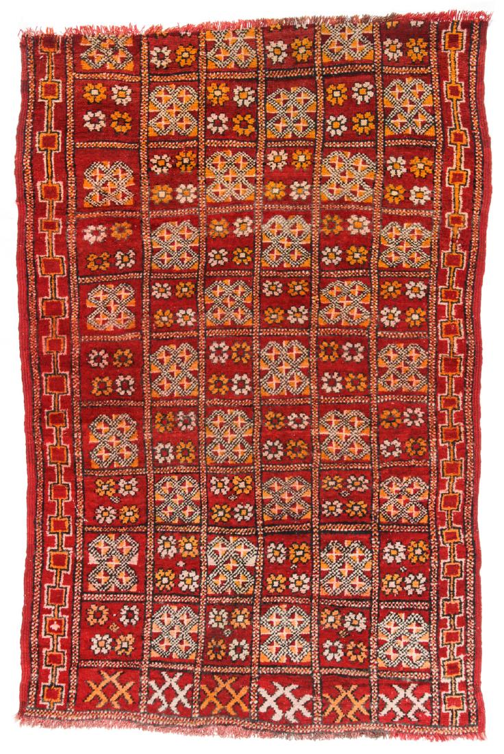 Semi-Antique Moroccan Rug: 3'7'' x 5'5'' (1 of 6)
