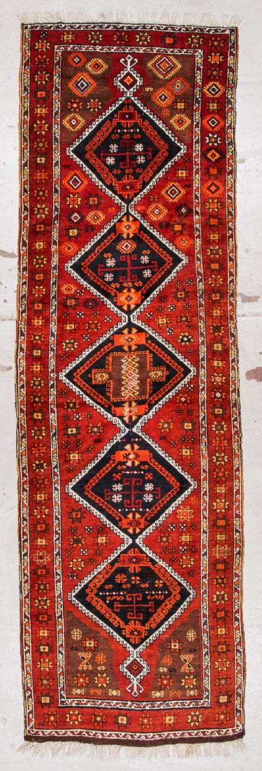 Semi-Antique Turkish Rug: 3'5'' x 10'9'': Semi-Antique Turkish Rug, Turkey: 3'5'' x 10'9'' (104 x 328 cm). The Great Cyber Monday No Reserve Rug Auction! No Hidden or Confidential Reserves. Bids Accepted at the Online START PRICE.
