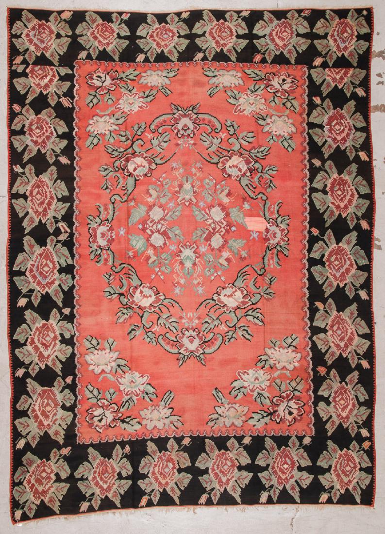 Semi-Antique Bessarabian Kilim: 8'8'' x 11'9'' (1 of 4)