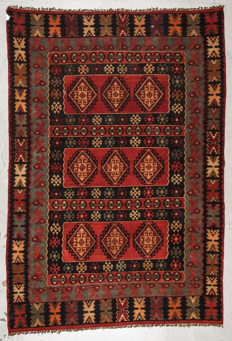 Vintage Turkish Style Kilim: 6'9'' x 9'10'' (1 of 4)