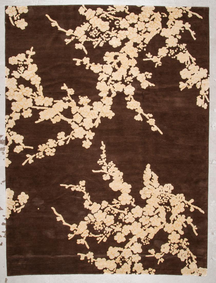 Modern Tibetan Wool & Silk Rug: 9'1'' x 12'1'' (1 of 5)